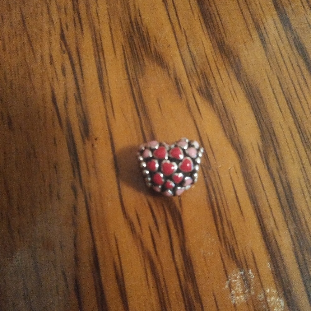 6 Pandora charms and 1 Pandora bracelet